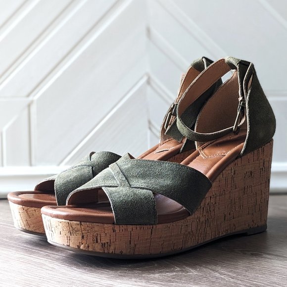 CROWN VINTAGE Chalina Wedge Sandals SZ 8 - Picture 11 of 11